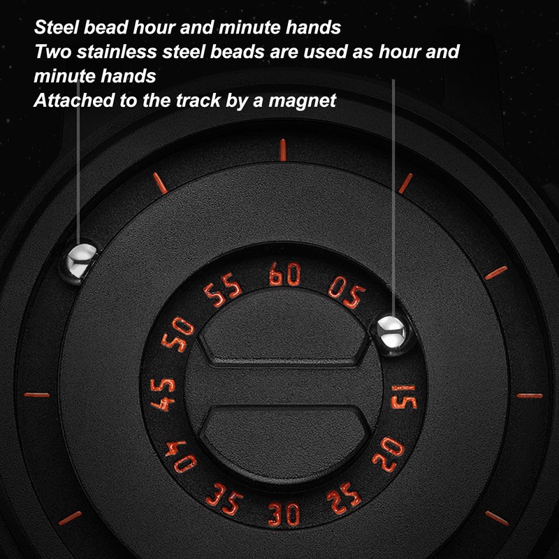 Magnetic Levitation Watch Minimalist Unisex Levitation Ball Dial Quartz Watches