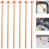 6 Piezas Serpiente para Desatascar Desagües Flexible de Plástico