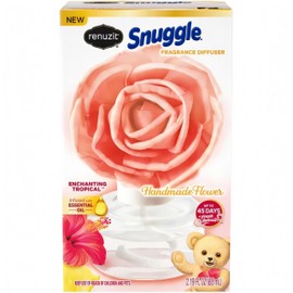 Renuzit Snuggle Scent Blossoms Fragrance Diffuser Handmade Flower, Blissful Moments Tropical Escape, 1 Count