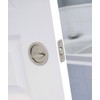 Kwikset 335-514 Round Privacy Pocket Door Lock Iron Black Finish