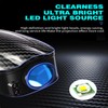 Car Door LED Logo Projector Light, USB Rechargeable, Carbon Fiber