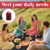 Grosion Mini Pocket Picnic Blanket,Waterproof Small Picnic Blanket,Mini and Foldable