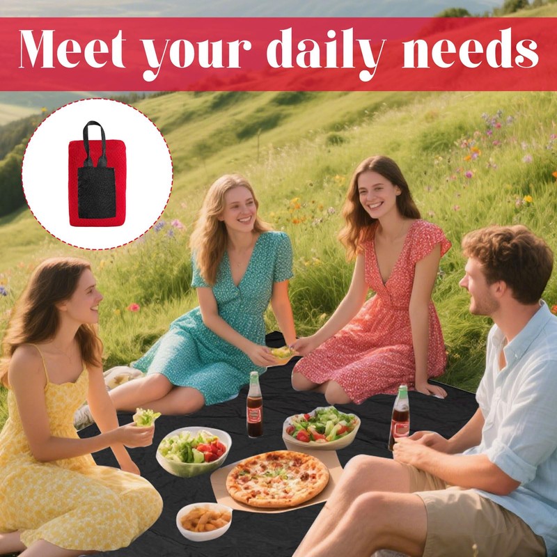 Grosion Mini Pocket Picnic Blanket,Waterproof Small Picnic Blanket,Mini and Foldable