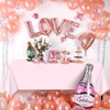 mwellewm 3 Pcs Pink Tablecloth 54X108 Inch Plastic Light Pink