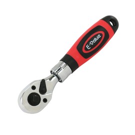 E-Value ERH-23E 2-Way Ratchet Handle 1/4, 3/8