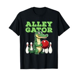 Alley Gator Bowling Bowler Team League T-Shirt
