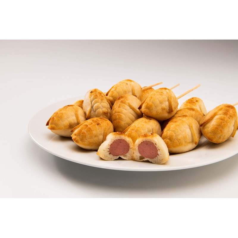 Mobi 12 Mini Corn Dogs Silicone Baking Mold, Yellow