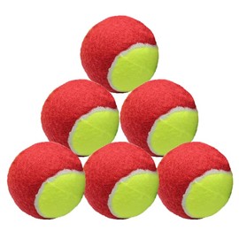 AICHUAN Tennis Balls Low Compression Stage Tennis Ball for Beginners Youth Kids Training Practicing for Easy Transport (red)
