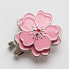 Cherry Blossom Golf Marker Hat Clip Magnetic Detachable Cherry Petal
