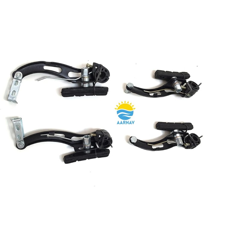 AARNAV Complete V Brake Set V Brakes, Cables Black Levers,