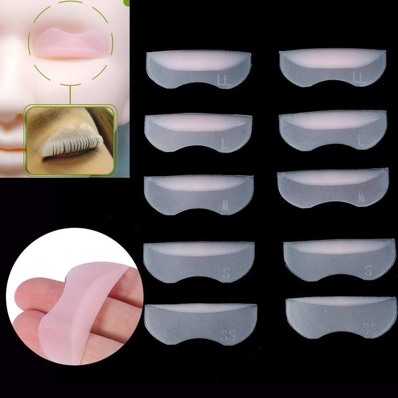 5 Pares Almohadilla De Silicona Para PestañAs, Almohadillas Para Levantamiento