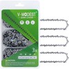 3-Pack Chainsaw Chains 18 Inch 68 Drive Links .325" Pitch