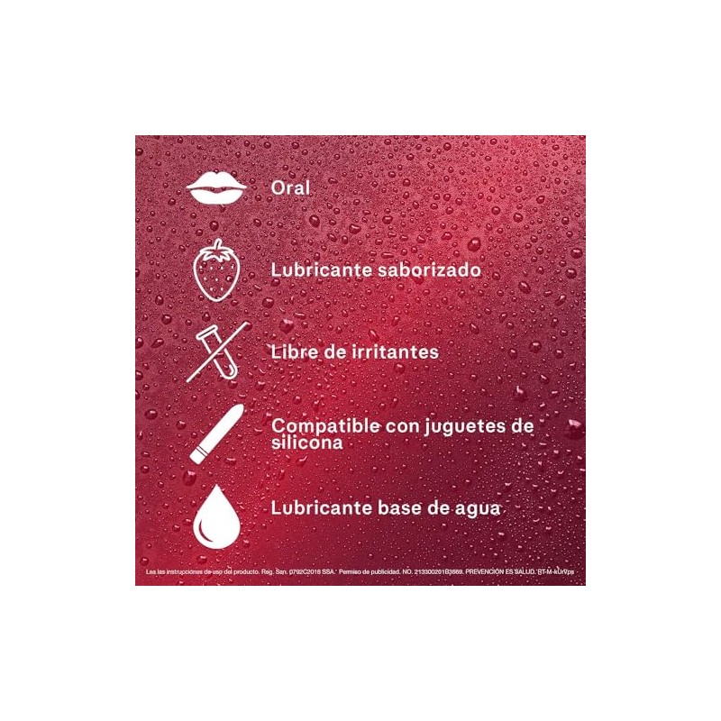 Sico Play ¡Cereza! Lubricante Íntimo Sabor cereza envase de 50