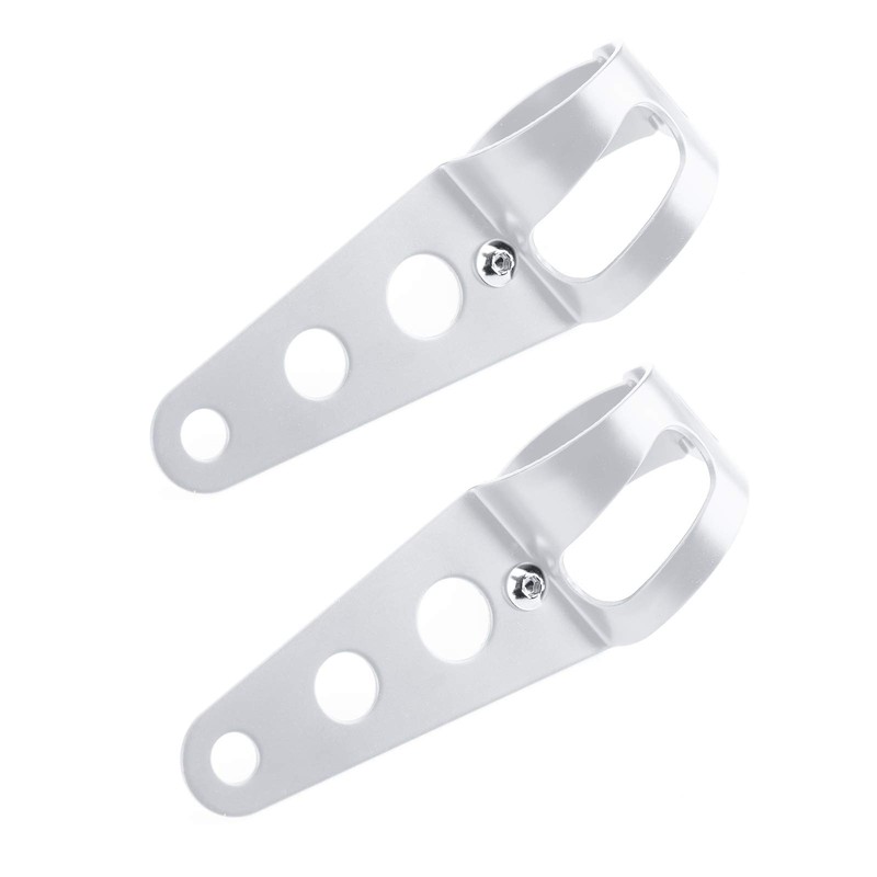 MAD HORNETS 43mm-50mm Fork Chrome Headlight Mount Bracket Motorcycle Headlight