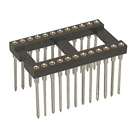 Jameco Valuepro 6100-24W-R Socket, IC 24 Pin Machine Tooled Wire Wrap, 0.515" Lead, 1.2" L x 0.7" W (Pack of 2)