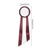 Generous Ribbon Rosette Badge Pin Winners Medal Class Trophy AwardWhite
