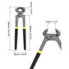 QWORK® Carpenters' Pincers, End Cutting Pliers, 10" / 250mm,New Upgrade,