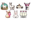 WADORN 7 Styles Alpaca Vinyl Decal Stickers, Funny Llama Animal