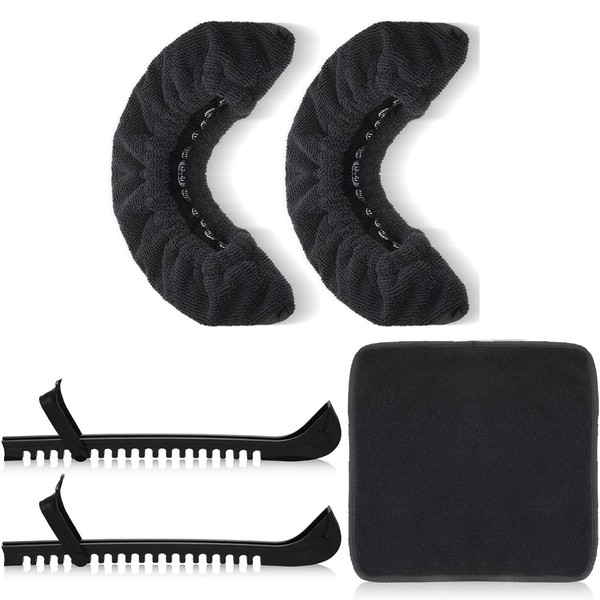 Aurorasports 3 Pcs Skate Guard Skate Blade Cover Towel Ice