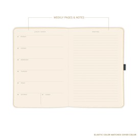 Graphique 2026 Apollo Business Planner | 18 Month Organizer, July 2025 - Dec. 2026 | Weekly & Monthly Spreads | To-Do List & Note Pages | Pen Loop | Vegan Leather | Blue Days, Weeks, Months | 6” x 8”