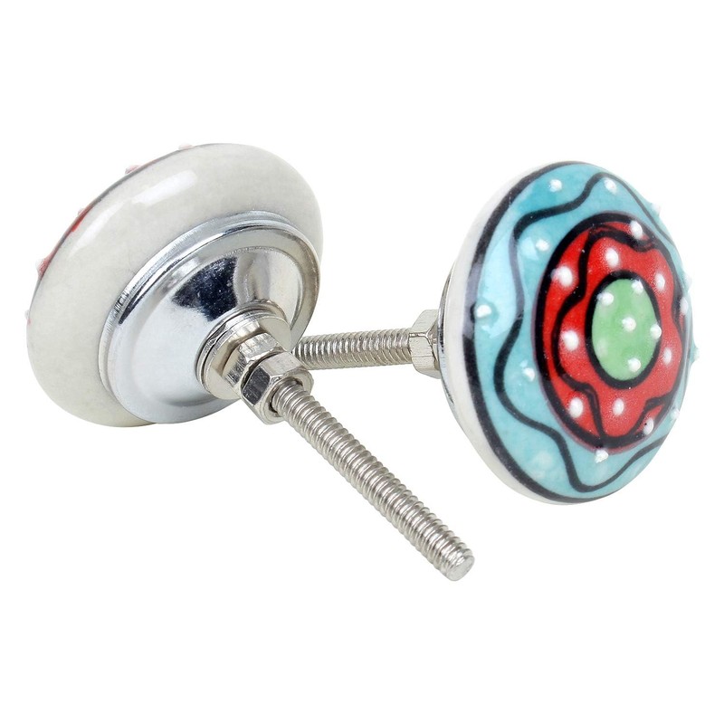 Ajuny Ceramic Knobs and Pulls for Dresser Drawers Kitchen Cabinets