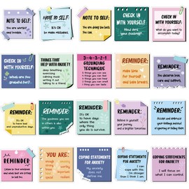 Copkim 20 Pcs Mental Health Magnets Motivational Daily Reminder Locker fridge Magnets Positive Affirmations Inspirational Magnets Mental Health Awareness Items for Home Office Classroom(Macaron)