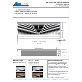 Air Rite Baseboard Register/Diffu