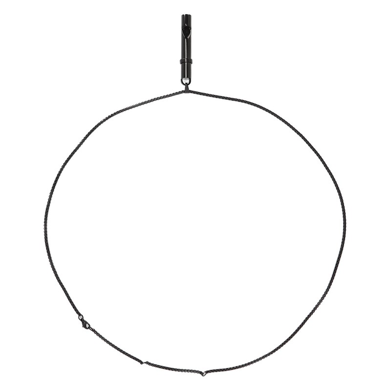 Breathing Necklace Reducing Stress Whistle Shape Steel Meditation Anxiety Necklace