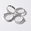 WANDIC Silver Photo Charms, 4 Pcs Screw Thread Round Memory