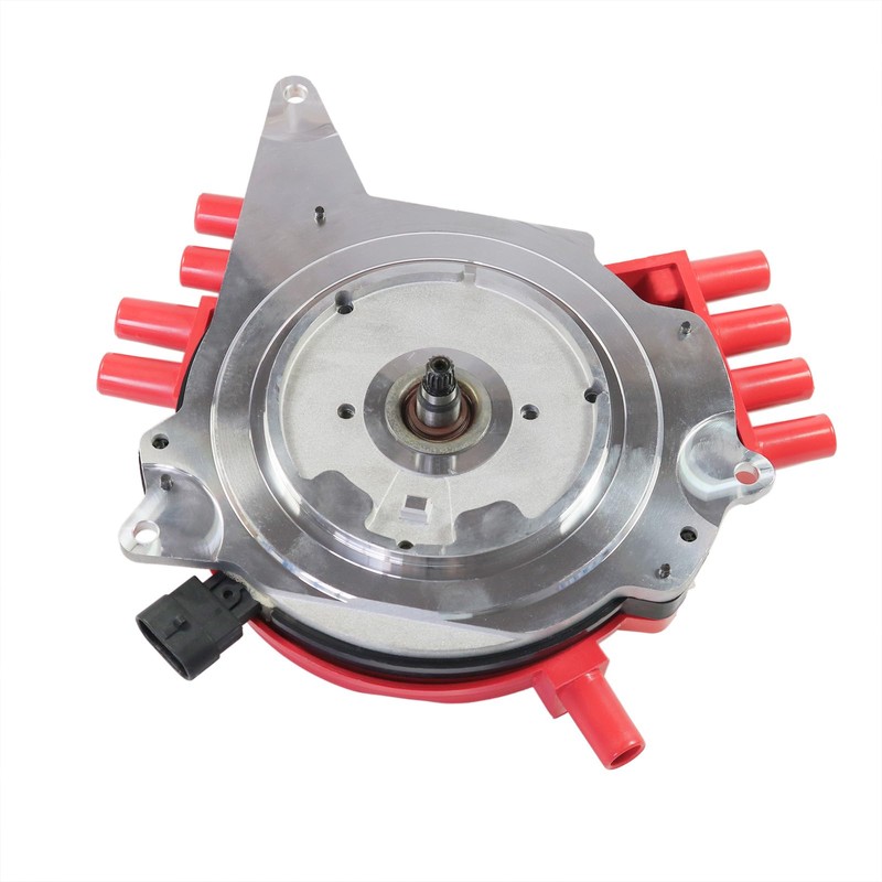 Red Ignition Distributor With Wire Harness, Cap and Rotor 10457702