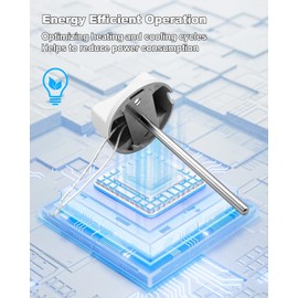 AUGREX Upgraded Discharge Air Temperature Sensor Fit for Honeywell Zone Controller Replace CECOMINOD032202 C7735A1000
