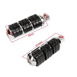 Foot Pegs Anti Vibration Footpegs Male Mount Pegs Fit for Harley Sportster Honda Yamaha Suzuki Kawasaki