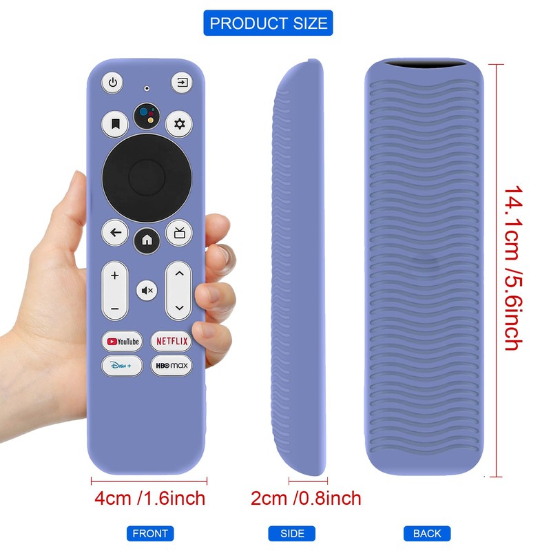 Glow Blue Remote Case for Onn Remote Control, 100026240 Silicone