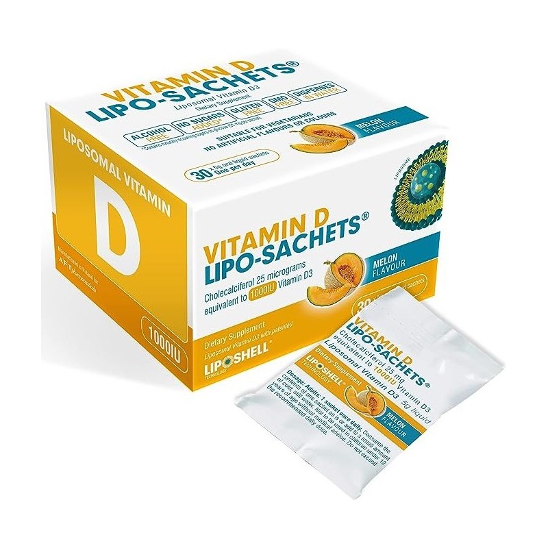 Lipo-Sachets Vitamin D Melon 5g 30 Sachets