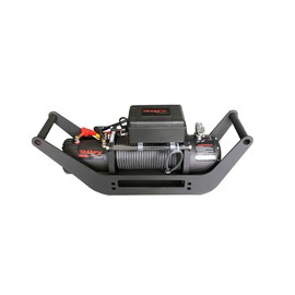 TrailFX Winch Mount 2 Inch Receiver Hitch Fits Winches Up to 12,000 lbs Textured Black Powder Coat Includes Hitch Pin and Clip Heavy-Duty Steel TrailFX WA018 Mount