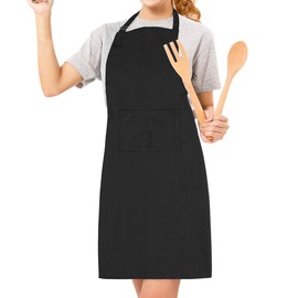 Kitchen Apron BBQ Apron Cotton Black
