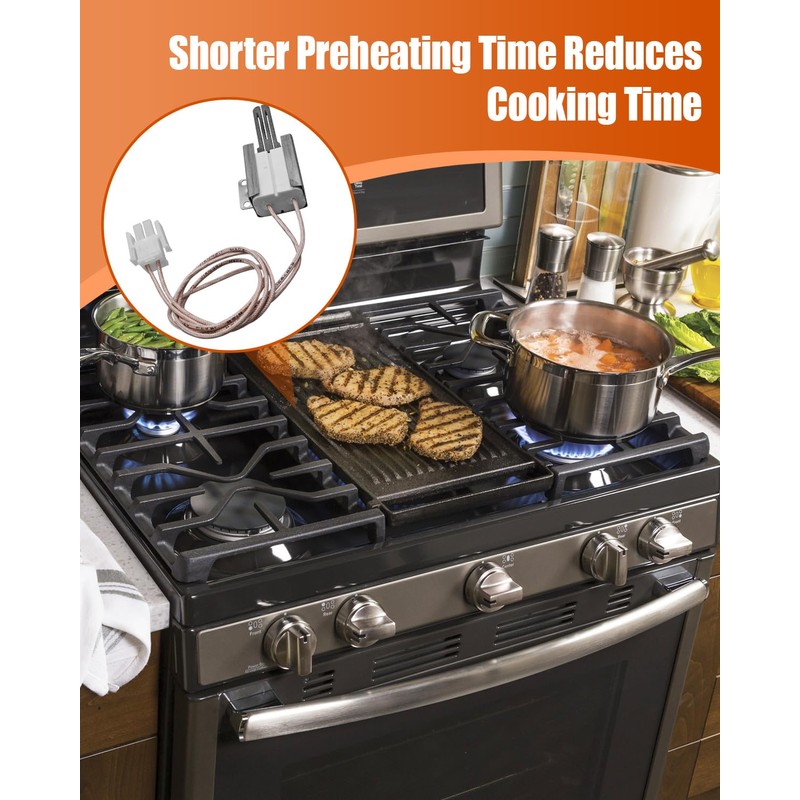 ULZOZN Gas Oven Range Igniter Compatible with GE, Gas Stove