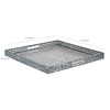 PEMAR Extra Large Square 20" Capiz Shell Ottoman Tray with