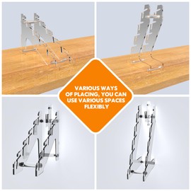 GOOCORREC 2024 New Hat Stand for Baseball Caps Display and Organizer, 2Pcs Clear Acrylic Hat Holder, Dual-Purpose Hat Rack for Closet and Wall, Hat Display and Storage for Bedroom, Dresser, Entrance