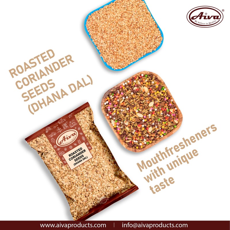 AIVA Roasted Coriander Seeds (Dhana Dal) (2 lb)