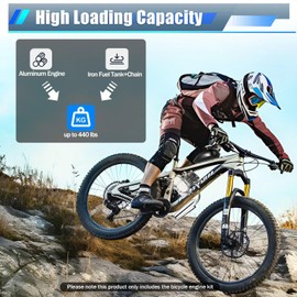 100Cc 2-Stroke Bicycle Motor Kit Bike Motorized Petrol Gas Engine With Air Cooling Systems & Cdi,For 26-Inch & 28-Inch Bicycles With V-Shaped Frames/Large Triangular Empty Frames