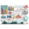 A5 Sticker Sheet Stockholm Landmark Vinyl Sticker - Sweden Airport
