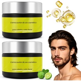 2PCS Crema de Belleza, Crema para el Cuidado de la Barba Masculina