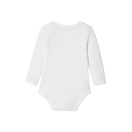 Vertbaudet VERTBAUDETPack of 5 Baby Slip-On Bodysuits, Long-Sleeved Basic, white