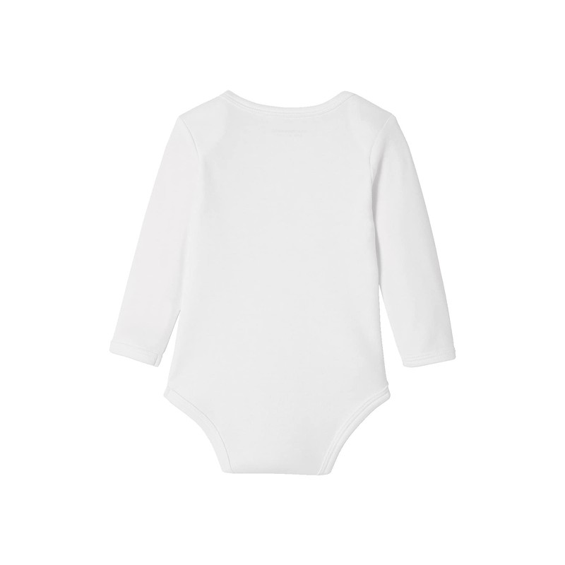 Vertbaudet VERTBAUDETPack of 5 Baby Slip-On Bodysuits, Long-Sleeved Basic, white