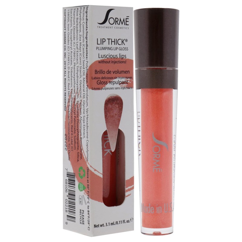 SORME Treatment Cosmetics Lipthick Lipgloss | Lip plumping Gloss for
