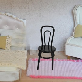 Toyvian Set of 2 Fairy Table Chairs, Metal Mini Dollhouse Chair, Chair Model Made of Metal, Miniature Chairs for Crafts, Miniature House Furniture, Small Dollhouse, L208 Tables and Chairs