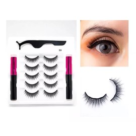 OEM Kit Pestañas Magneticas 5 Par Estilo Natural 2 Delineadores