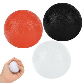 3 Colors Stress Balls for Adults,【Hand Exercisers】【Stress Relief】【Light Weight】Hand Strengthening Devices, Black & White & Red