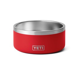 YETI Boomer 8, Stainless Steel, Non-Slip Dog Bowl, Holds 64 Ounces, Rescue Red